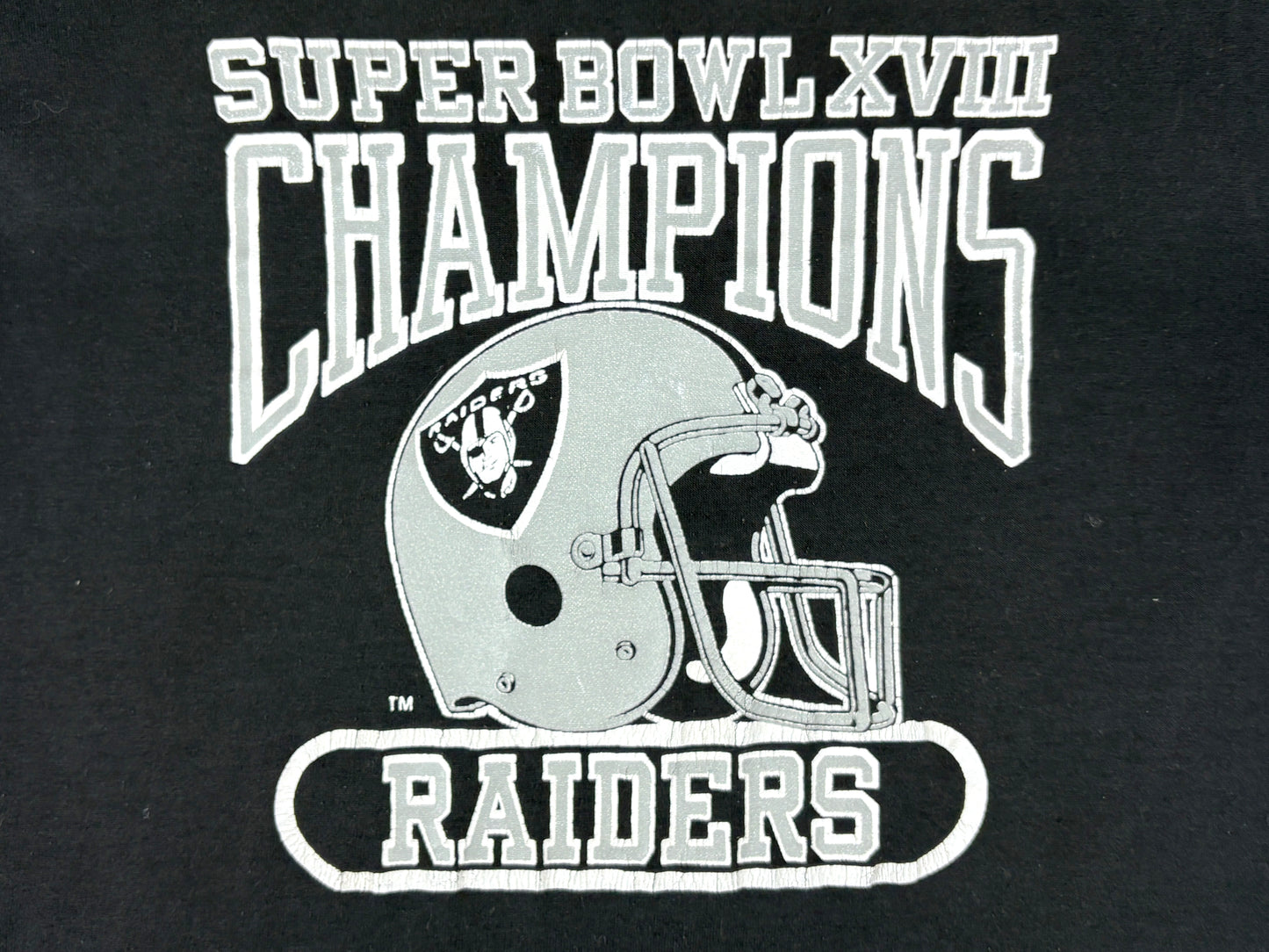 Raiders Super Bowl XVIII Champions T-Shirt