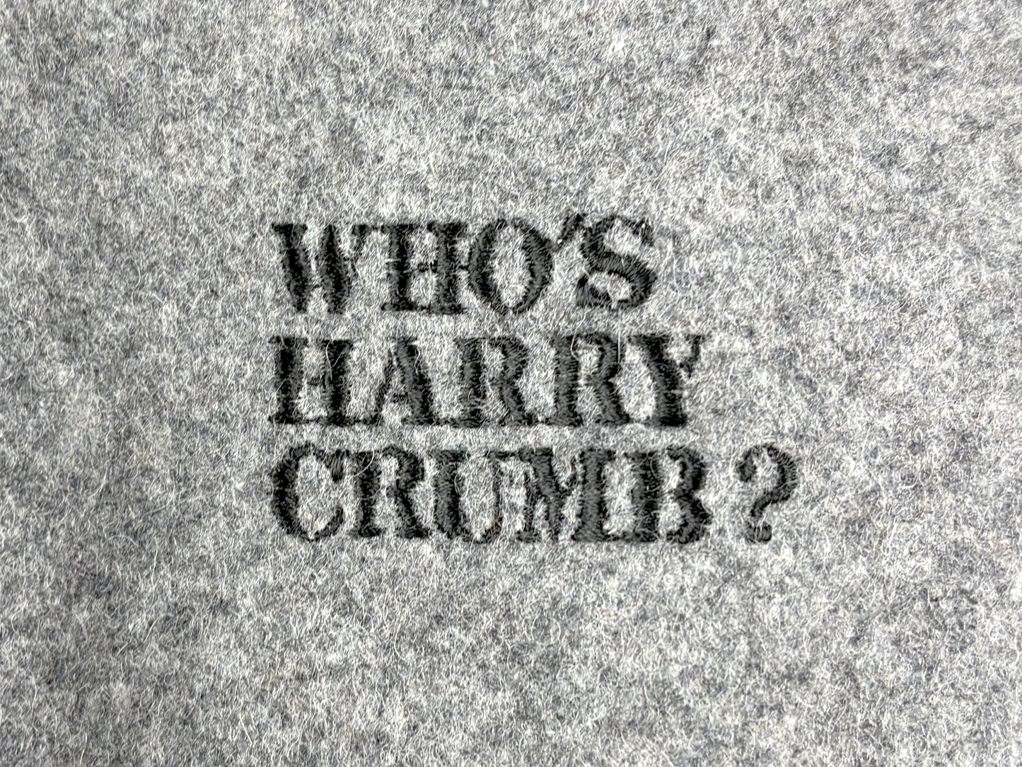 Who's Harry Crumb Embroidered Cast & Crew Jacket
