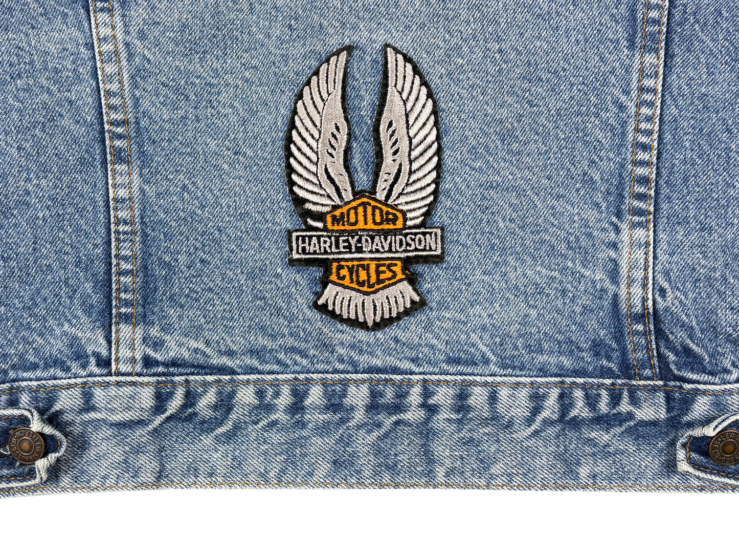 Levi's Jean Jacket w/ Harley-Davidson Motorcycle Patch