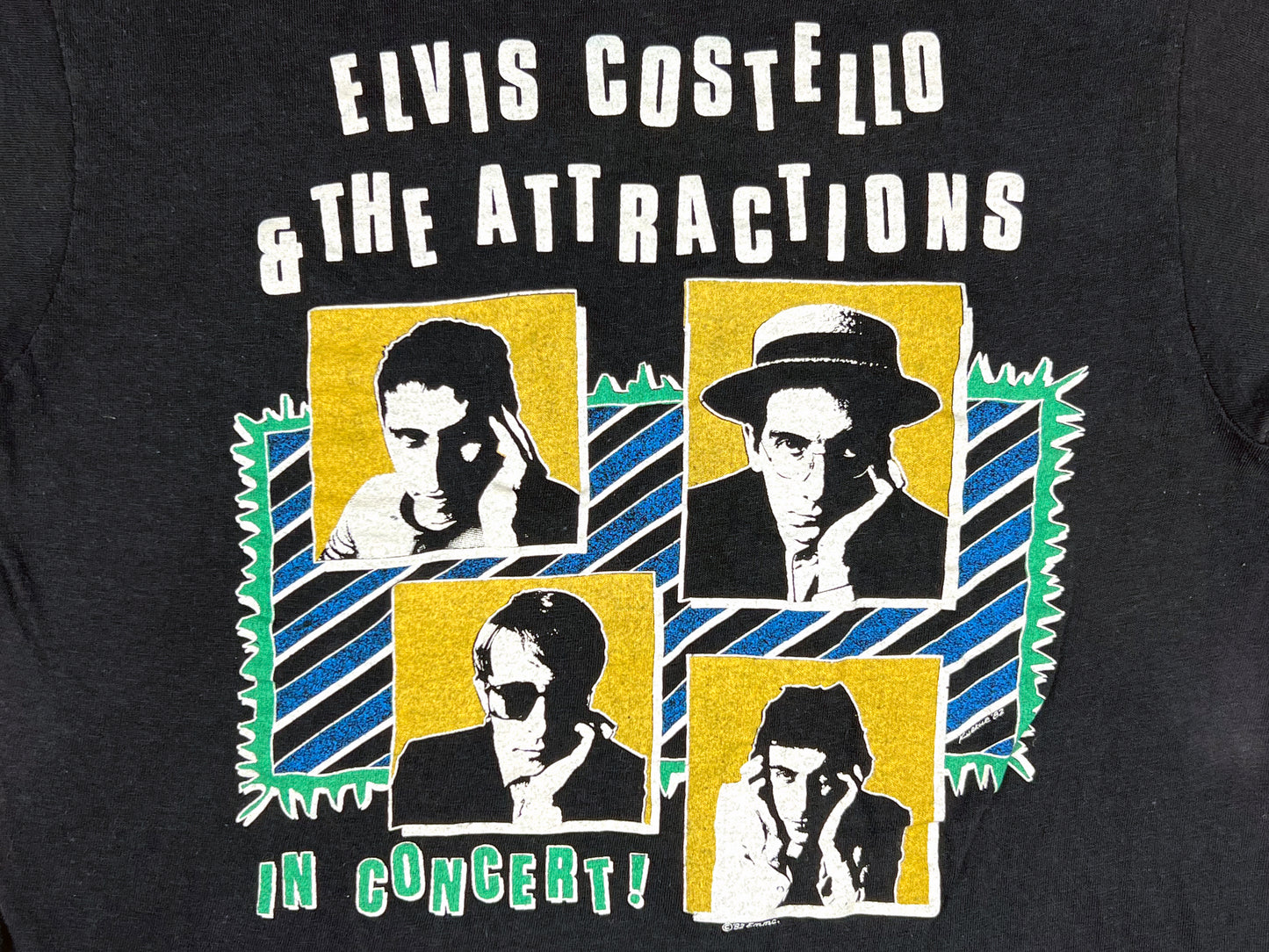 Elvis Costello & The Attractions 1982 Tour T-Shirt