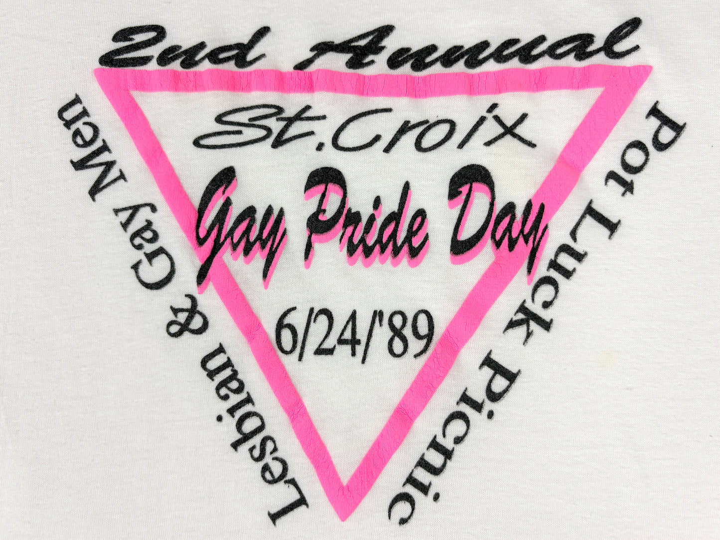 St. Croix Gay Pride Day 1989 T-Shirt