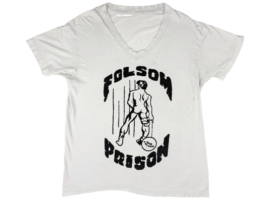 Folsom Prison Thrashed V-Neck T-Shirt
