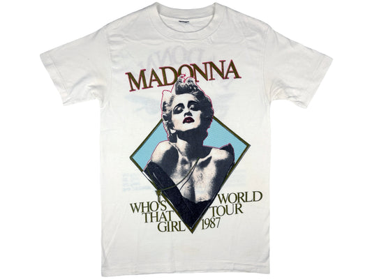 Vintage Madonna 'Who's That Girl' 1987 Tour T-Shirt 80s 