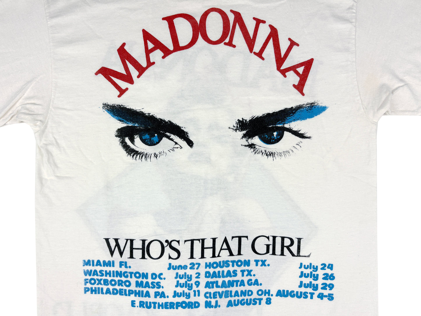 Madonna 'Who's That Girl' 1987 Tour T-Shirt
