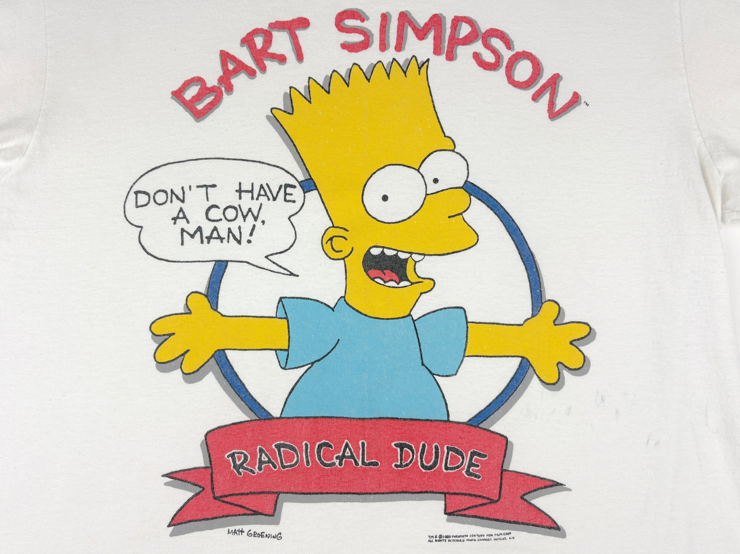 The Simpsons Bart Simpson 'Don't Have A Cow Man' T-Shirt