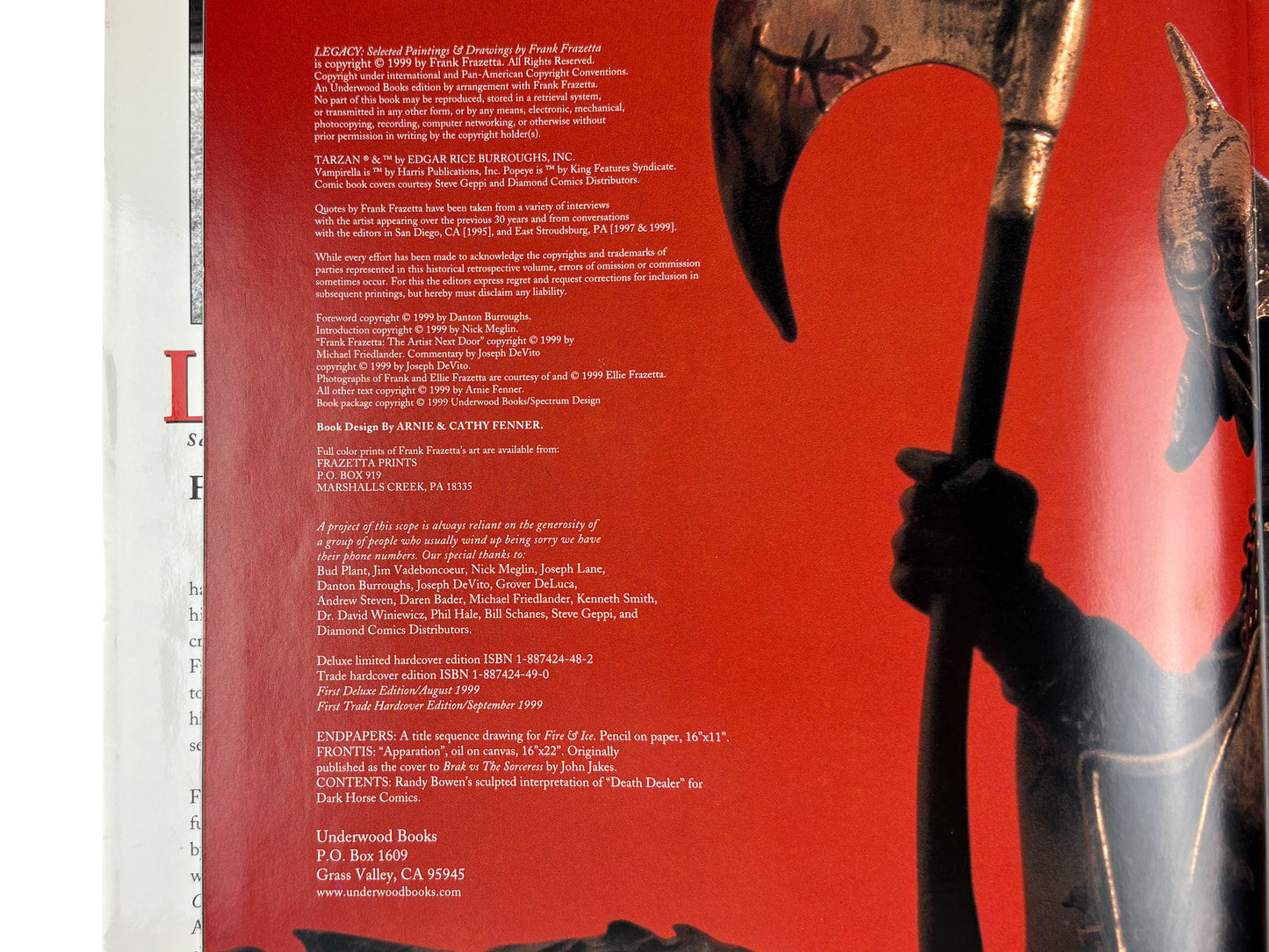 Frank Frazetta 'Legacy' Book