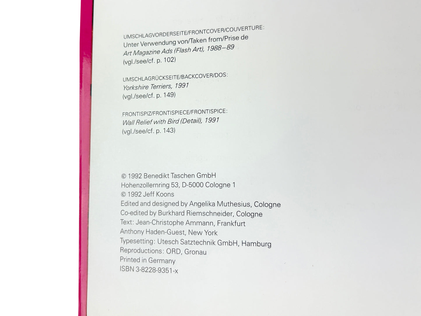 Jeff Koons Book