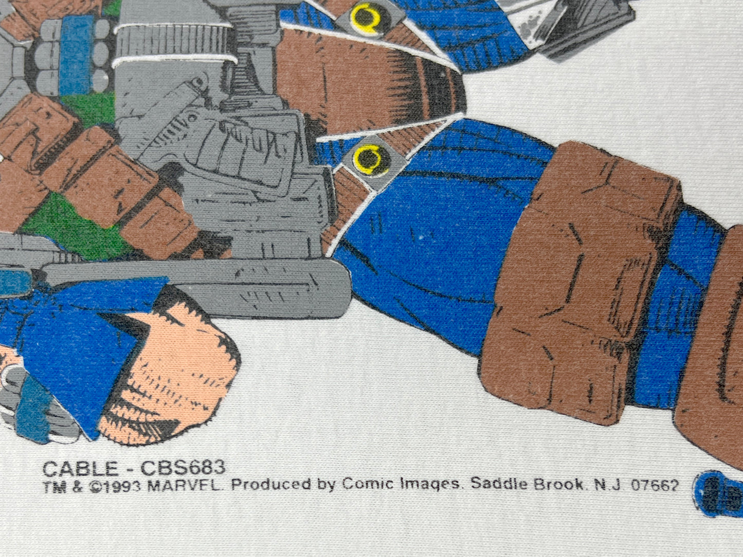 Cable Marvel Comics White T-Shirt