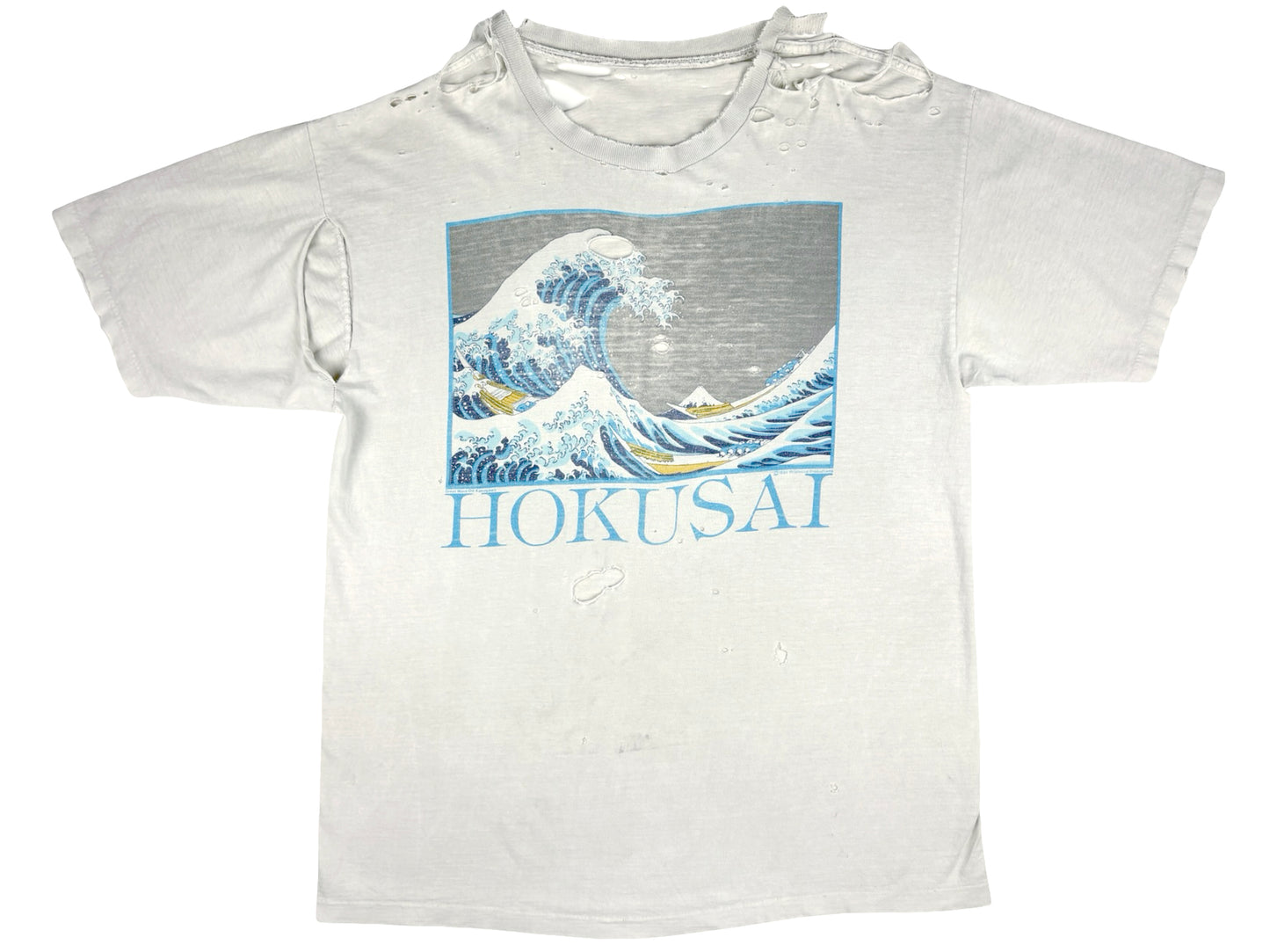 Katsushika Hokusai 'The Great Wave off Kanagawa' Thrashed T-Shirt