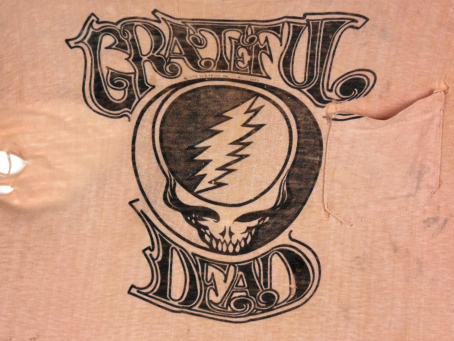 Grateful Dead Bootleg Thrashed Pocket T-Shirt