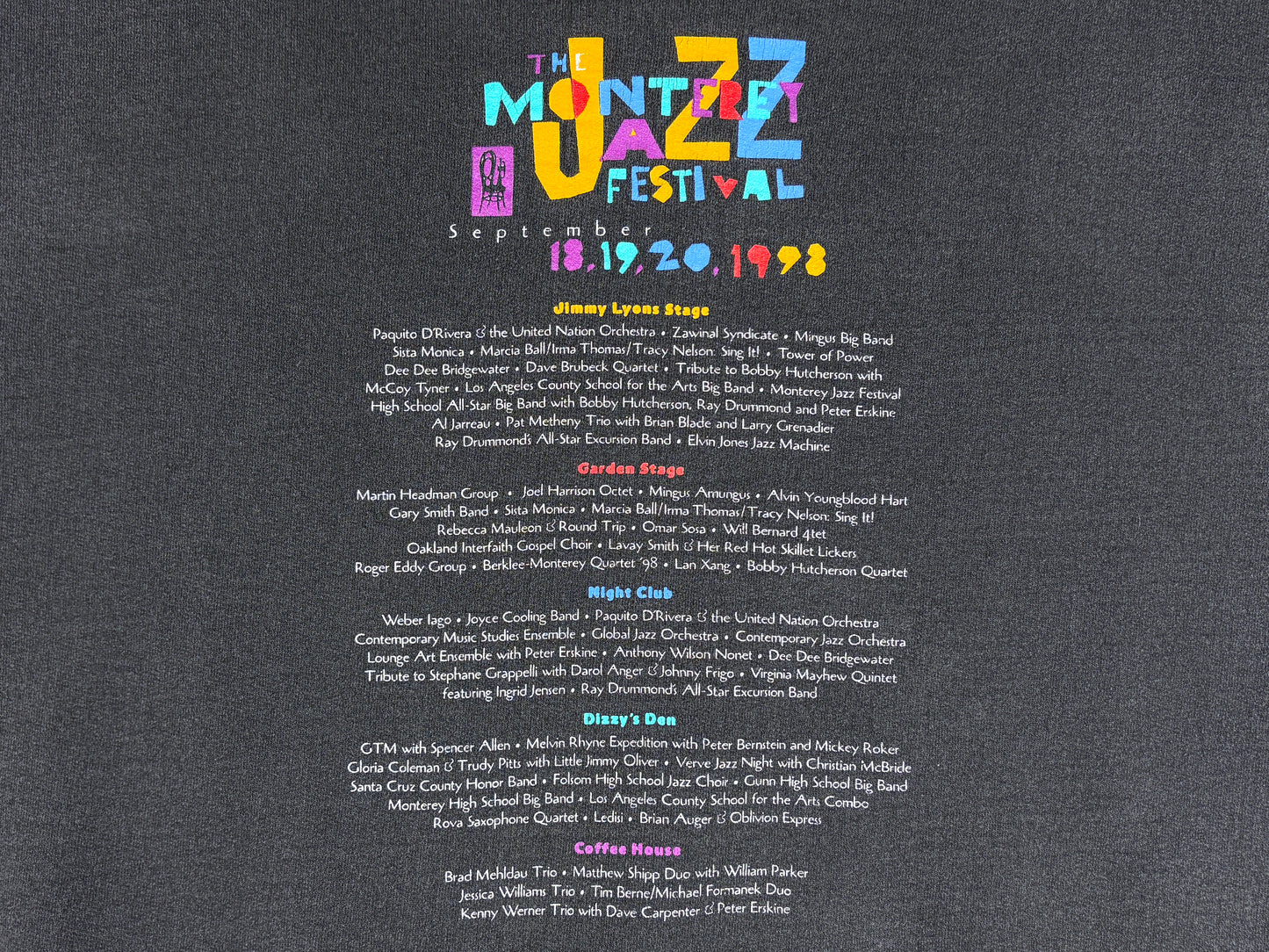 Monterey Jazz Festival 1998 Sweatshirt
