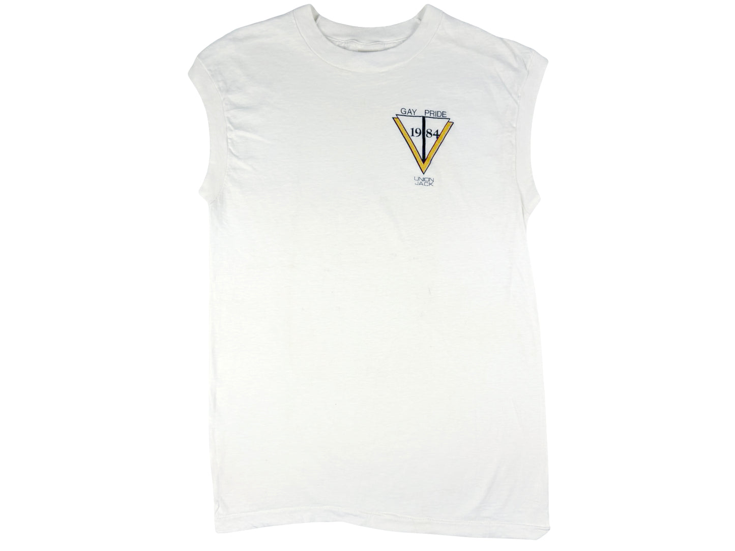 Gay Pride 1984 Union Jack Sleeveless T-Shirt