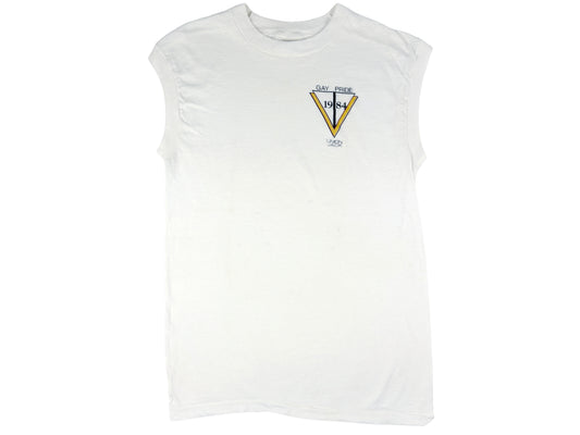 Gay Pride 1984 Union Jack Sleeveless T-Shirt