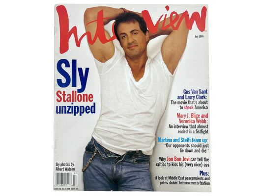 Interview Magazine Sylvester Stallone July 1995