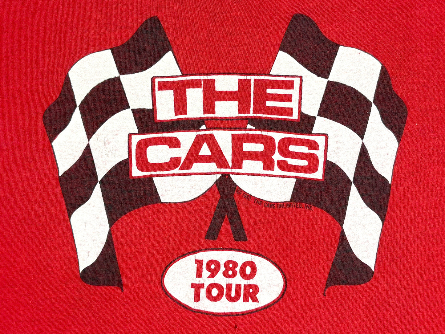 The Cars 1980 Tour Red T-Shirt