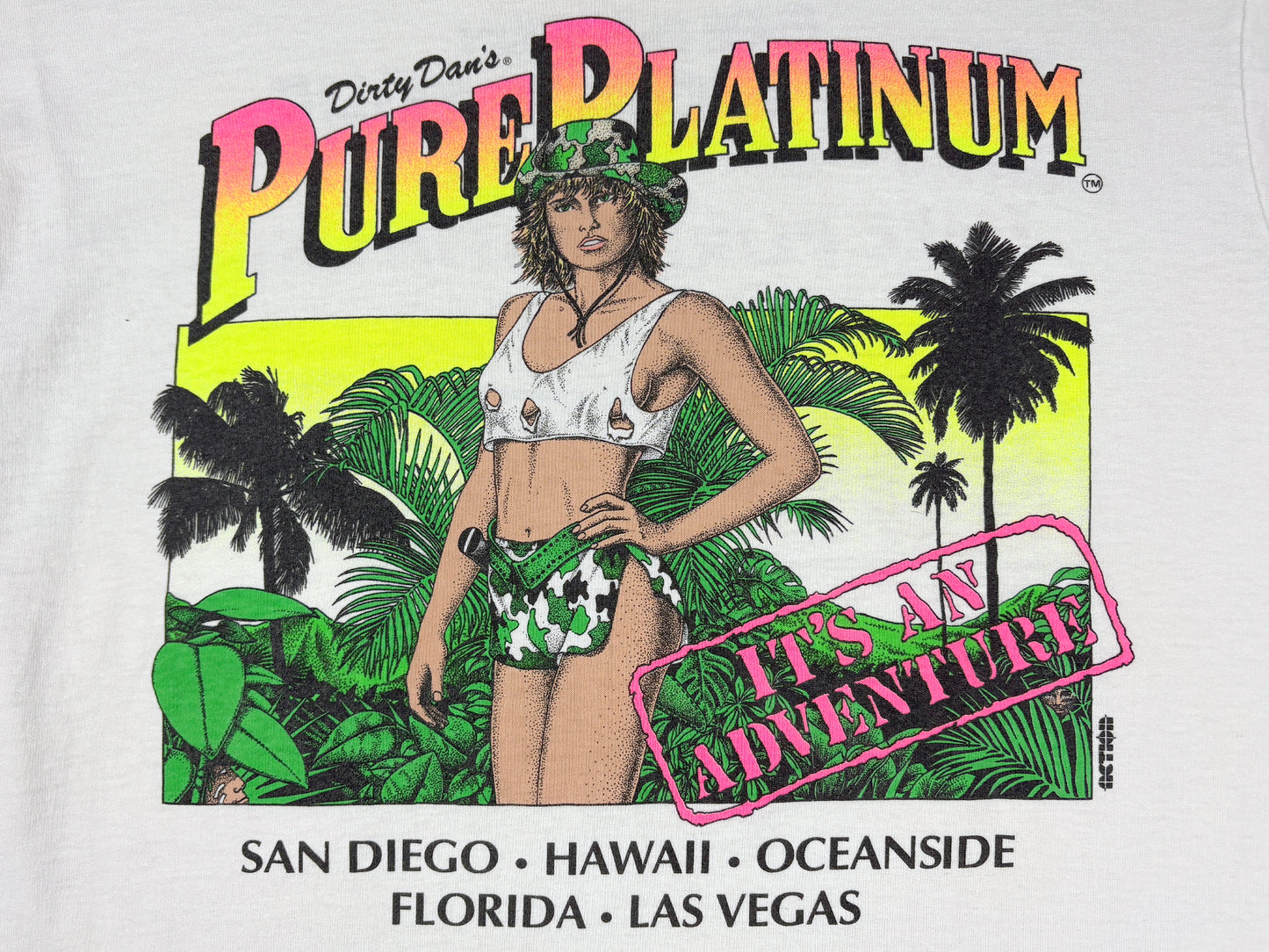 Thee Dollhouse Pure Platinum 'Safari Babe' T-Shirt