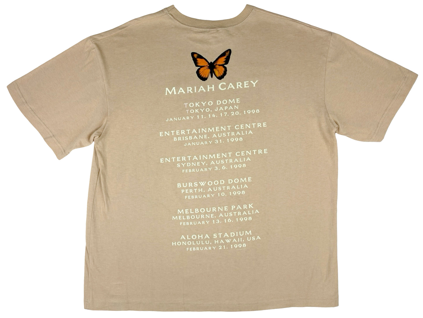 Mariah Carey 'Butterfly' 1998 Tour T-Shirt