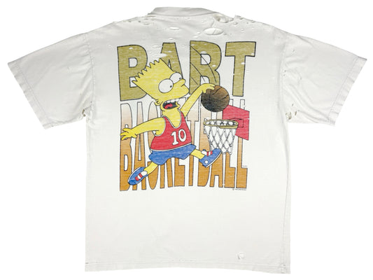 The Simpsons Bart Gang Way Basketball Thrashed T-Shirt
