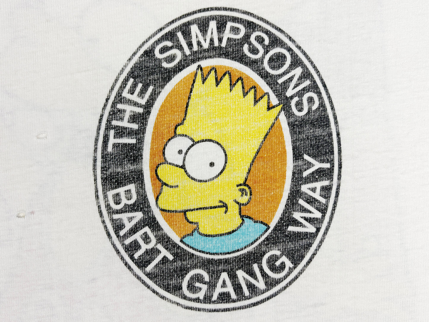 The Simpsons Bart Gang Way Basketball Thrashed T-Shirt