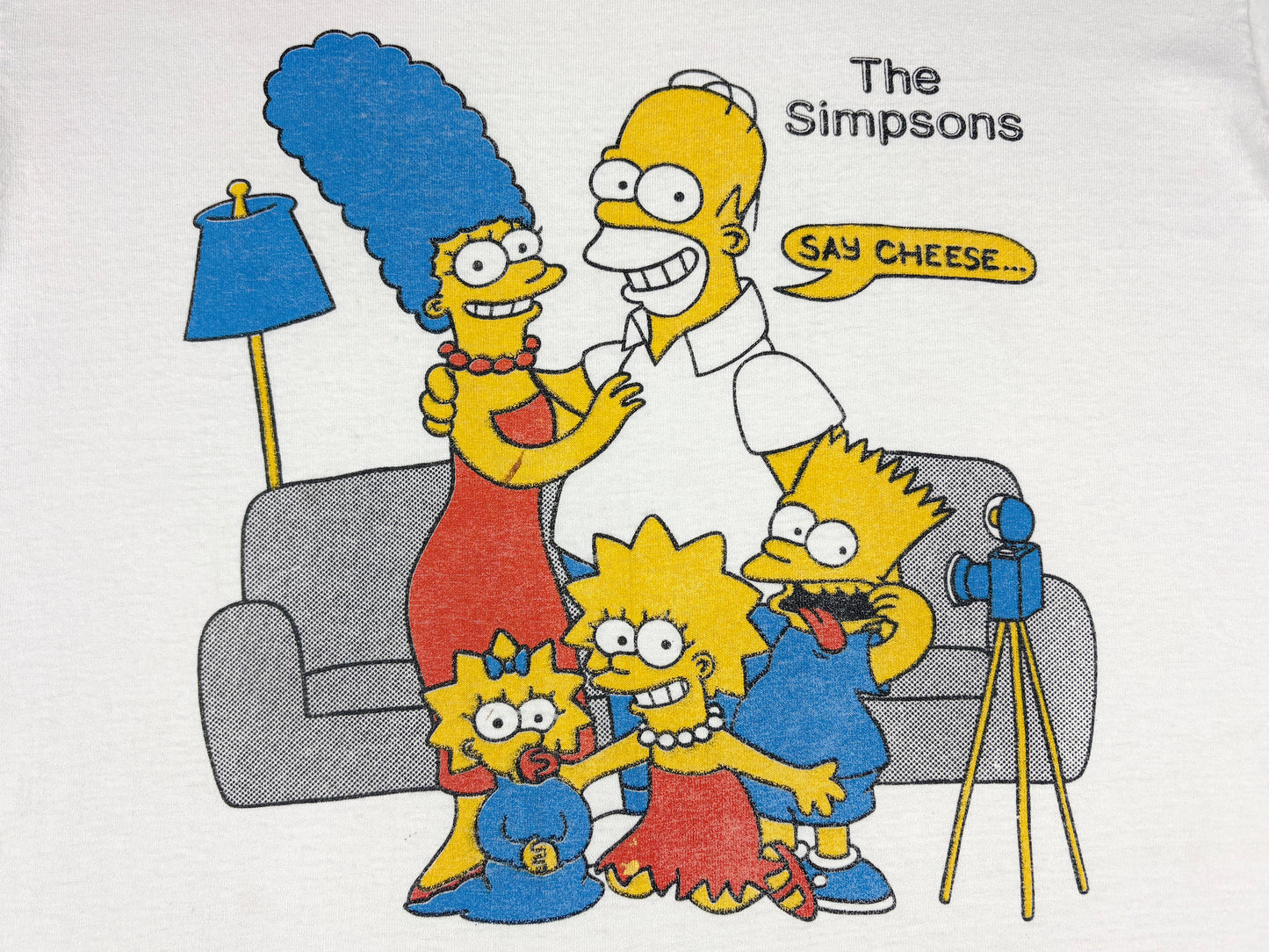 The Simpsons Family Photo Unlicensed T-Shirt
