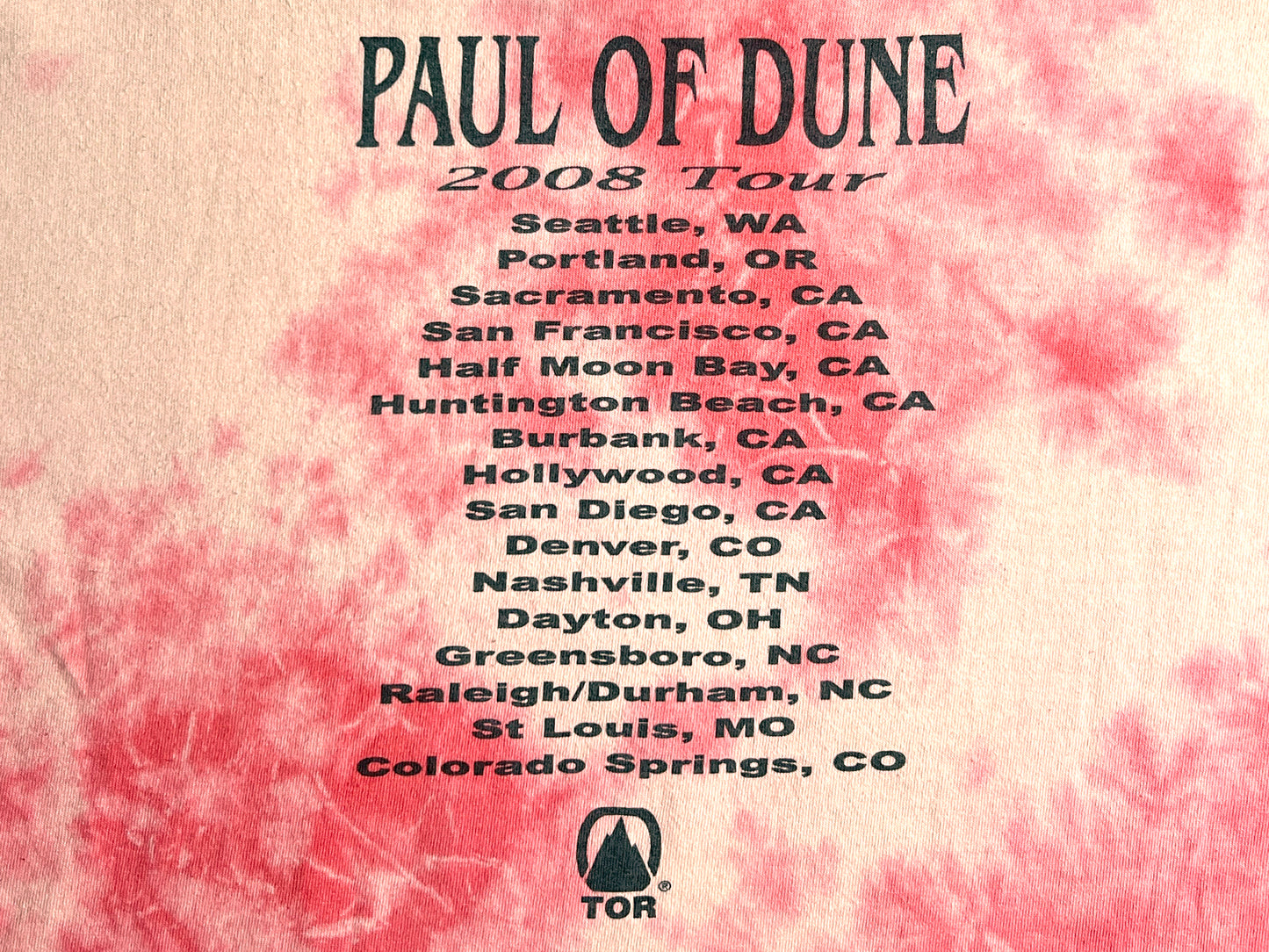 Dune 'Paul of Dune' Book Tour Tie-Dye T-Shirt