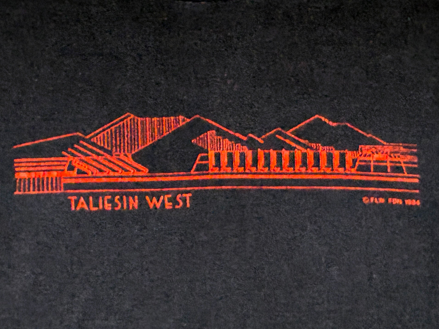 Frank Lloyd Wright Taliesin West Black T-Shirt