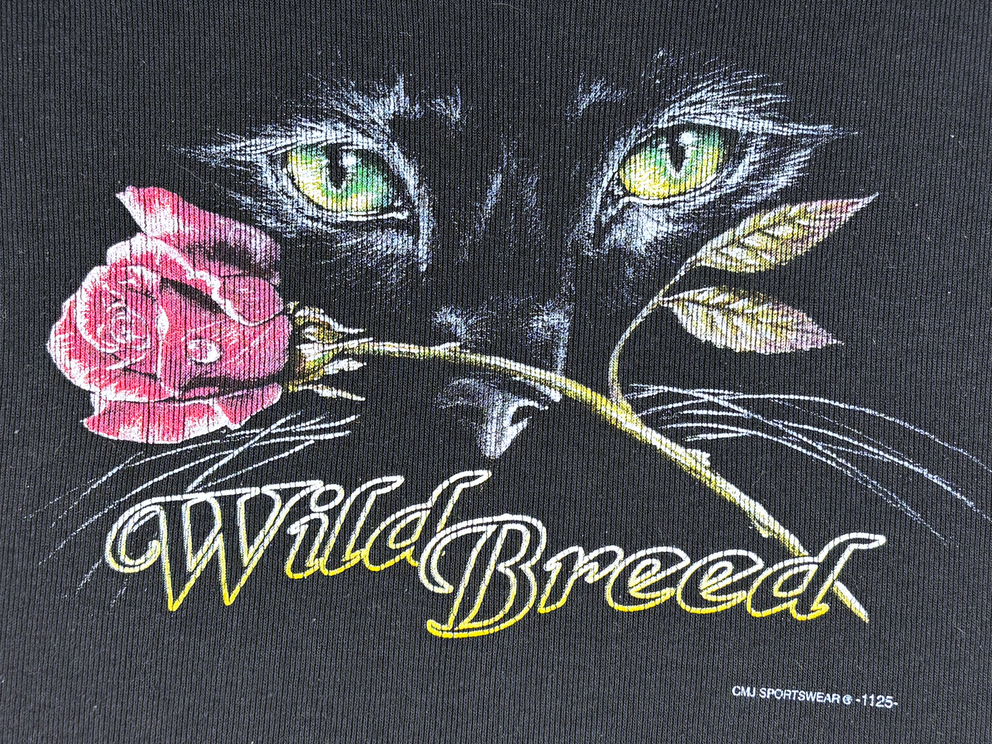 Wild Breed Cat & Rose Lace Tank Top