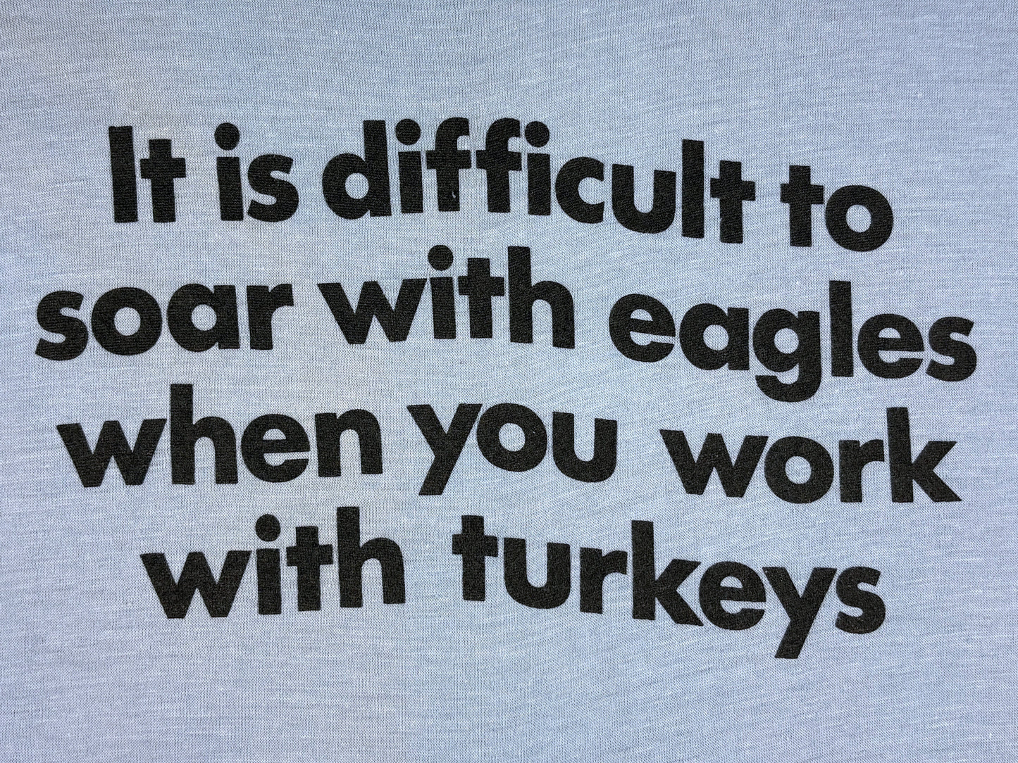 It's Difficult to Soar With Eagles T-Shirt