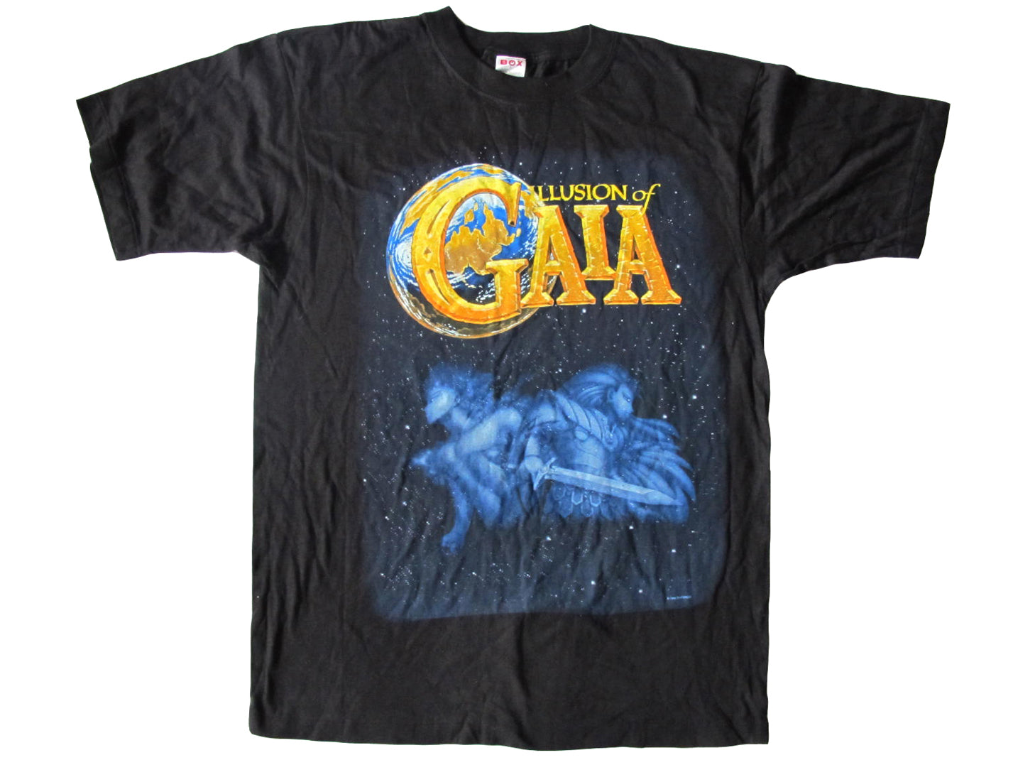 Vintage Illusion Of Gaia Video Game Black T-Shirt Super Nintendo SNES 90s