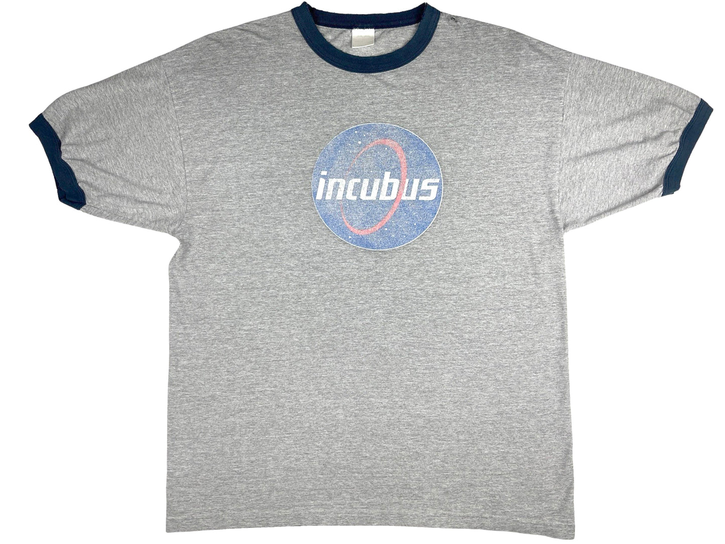 Vintage Incubus NASA Logo Ringer Grey T-Shirt