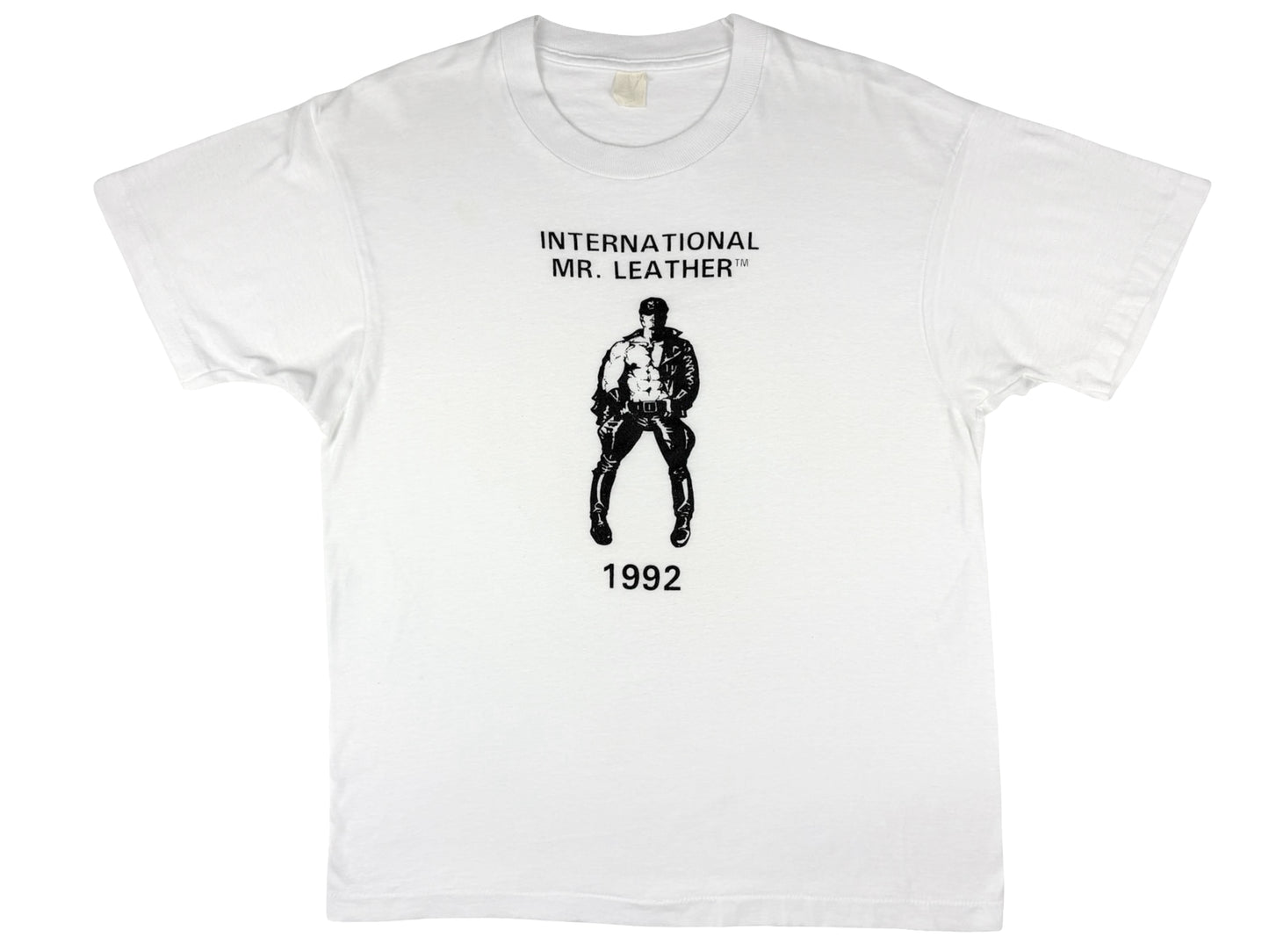 Vintage International Mr. Leather 1992 T-Shirt 90s Tom Of Finland Art Gay Bondage BDSM Gay Party
