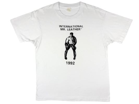 Vintage International Mr. Leather 1992 T-Shirt 90s Tom Of Finland Art Gay Bondage BDSM Gay Party