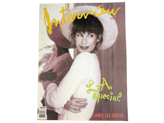 Vintage Interview Magazine Jamie Lee Curtis LA Special August 1989