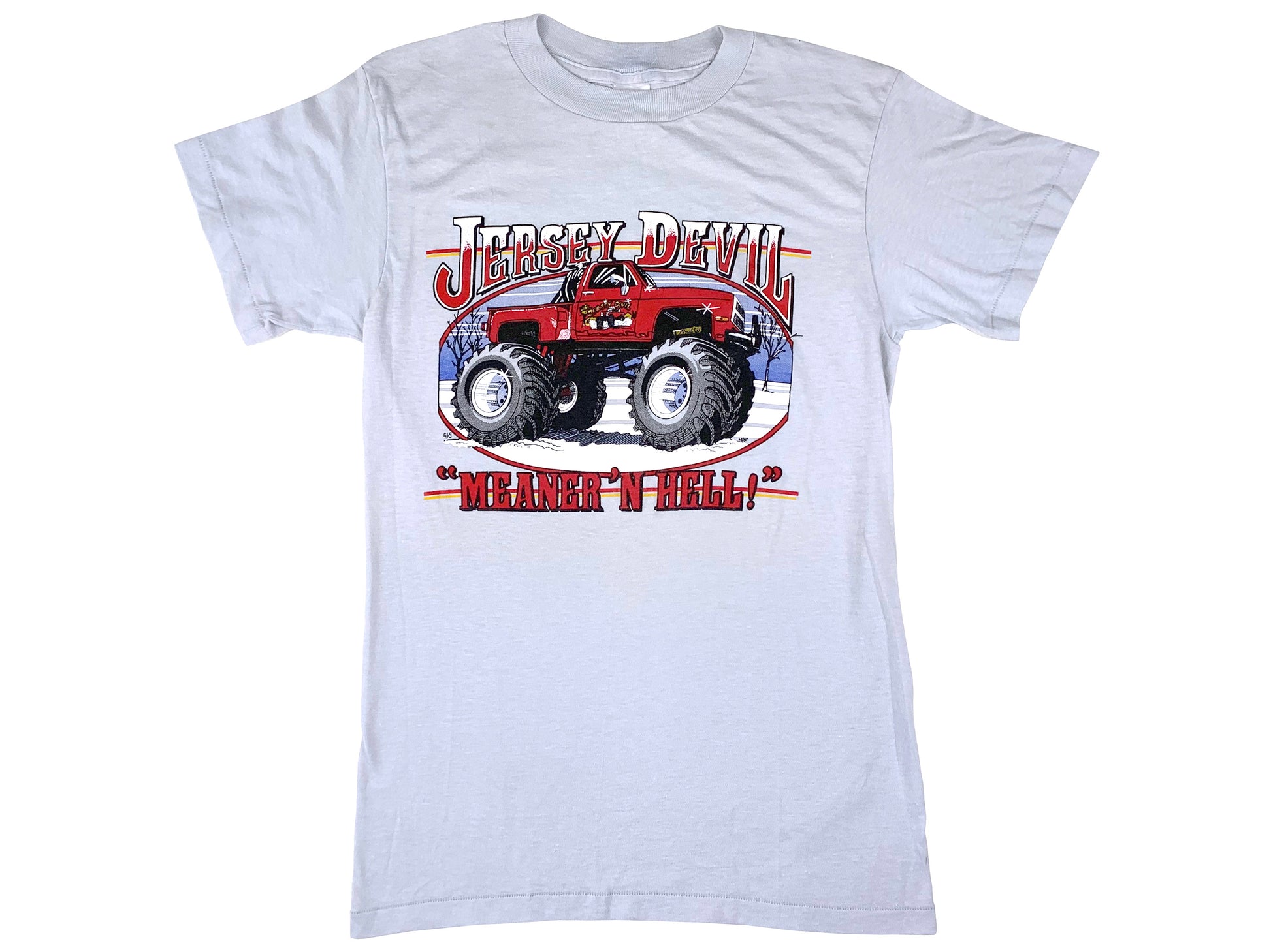 Vintage Jersey Devil Monster Truck T-Shirt 80s