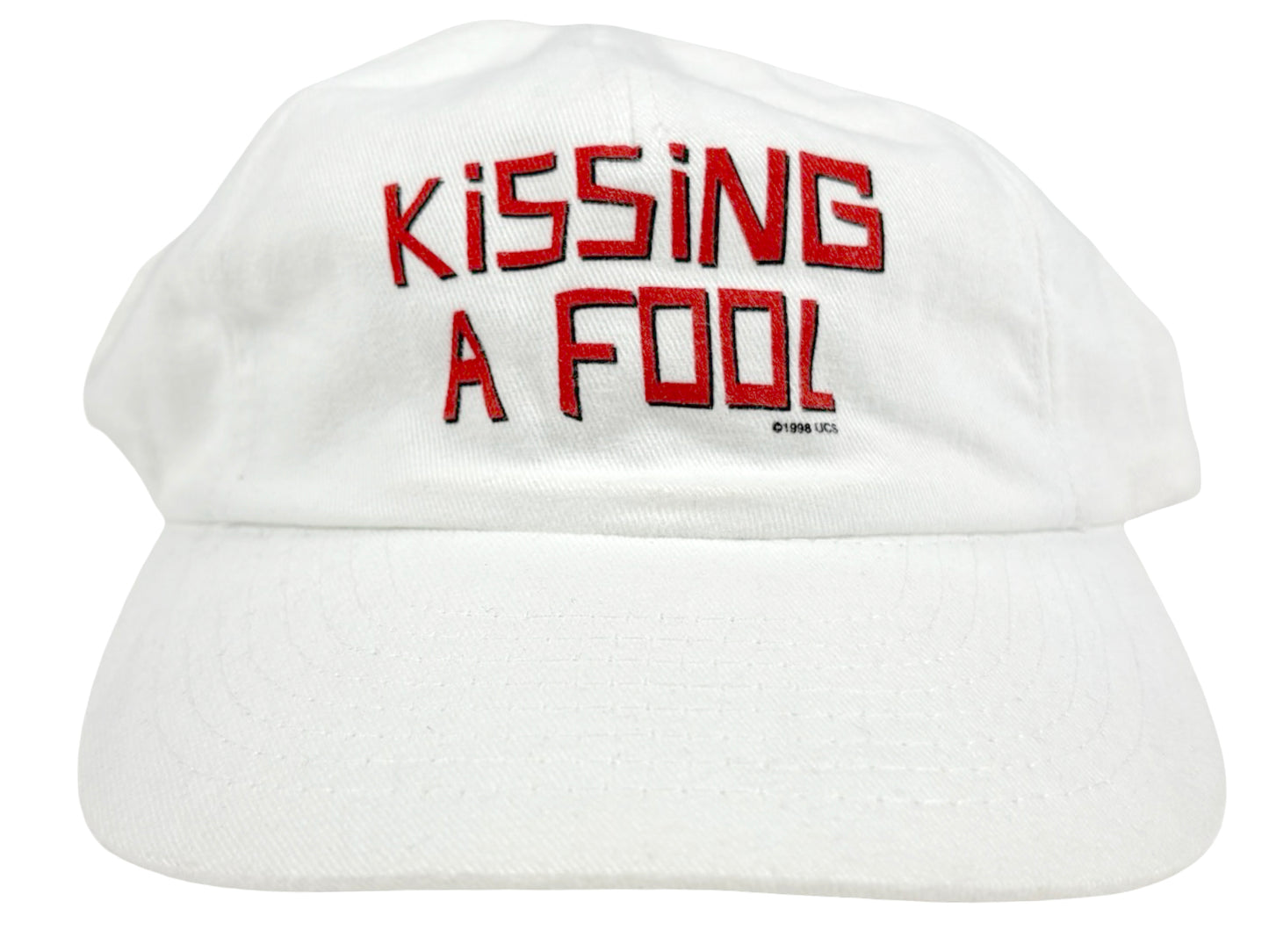 Vintage Kissing A Fool Movie White Hat 90s Comedy jason lee david schwimmer 