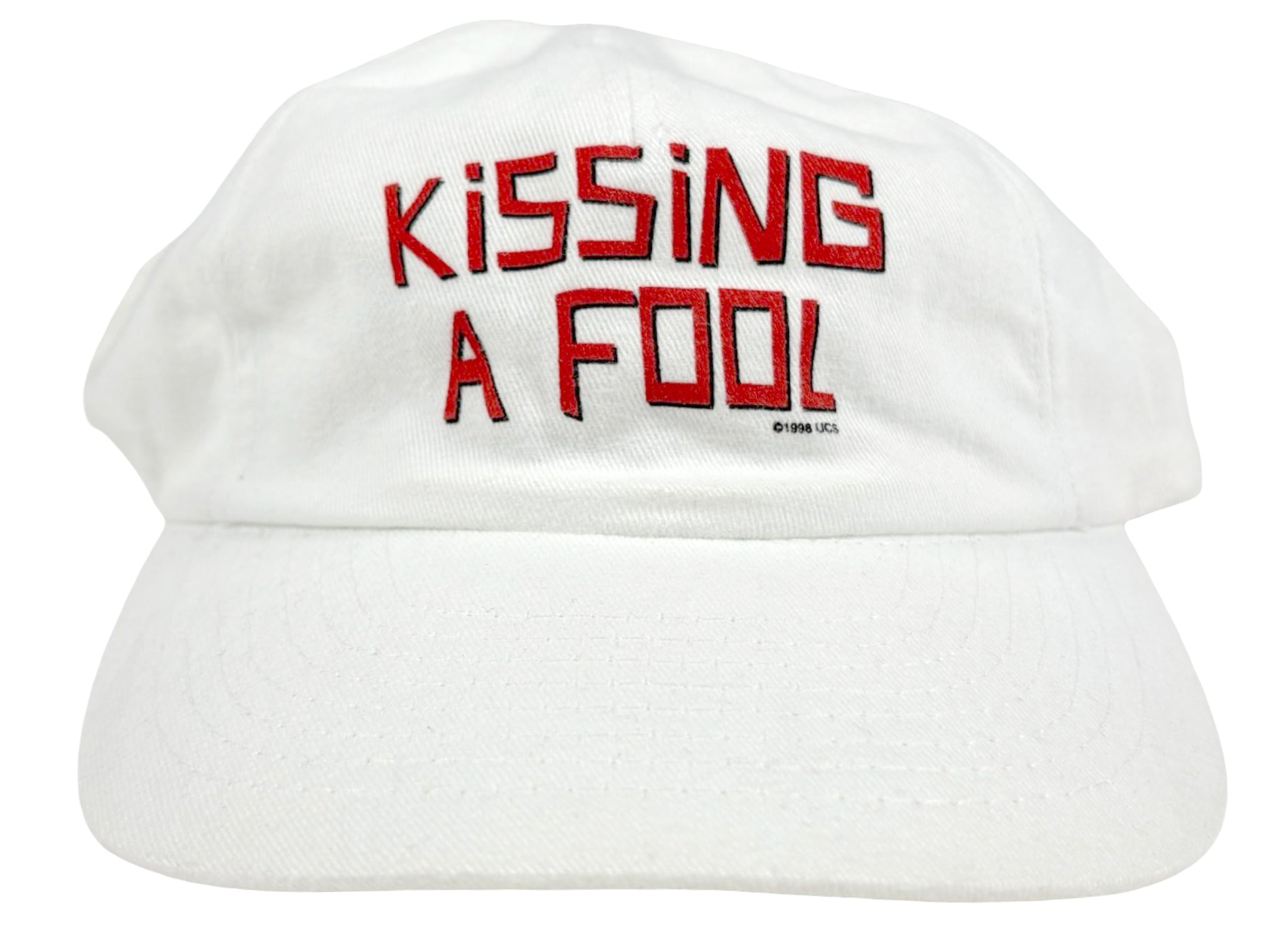 Vintage Kissing A Fool Movie White Hat 90s Comedy jason lee david schwimmer 