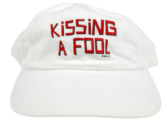 Vintage Kissing A Fool Movie White Hat 90s Comedy jason lee david schwimmer 