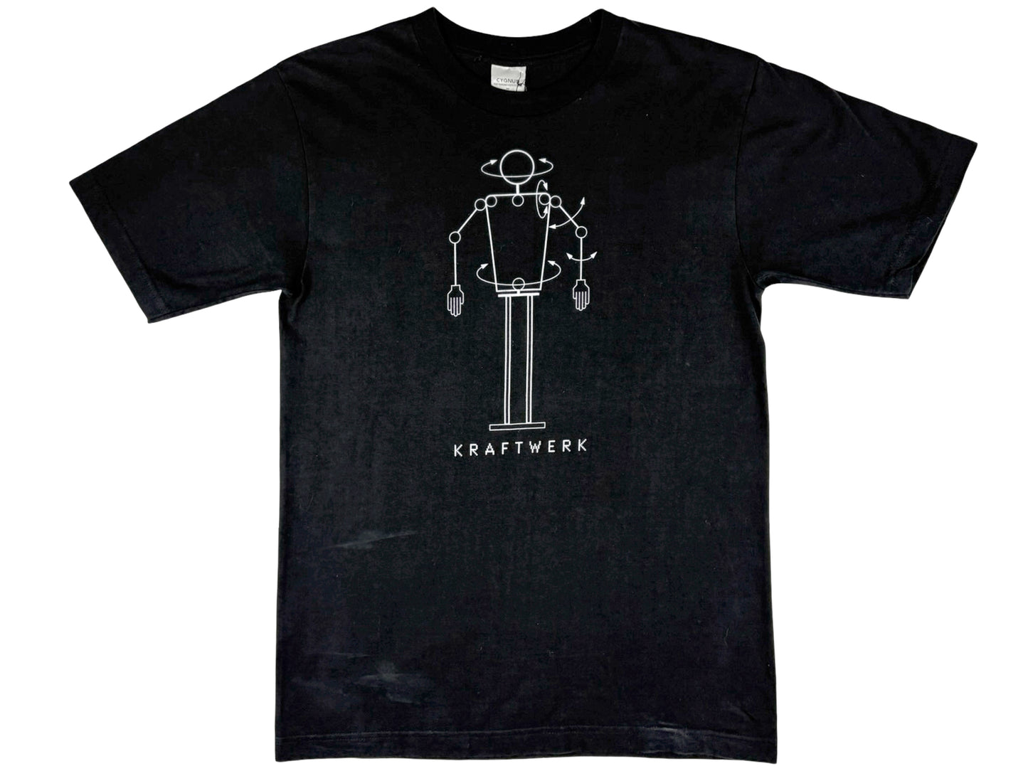 Vintage Kraftwerk Robot Black T-Shirt Electronic band Group 90s