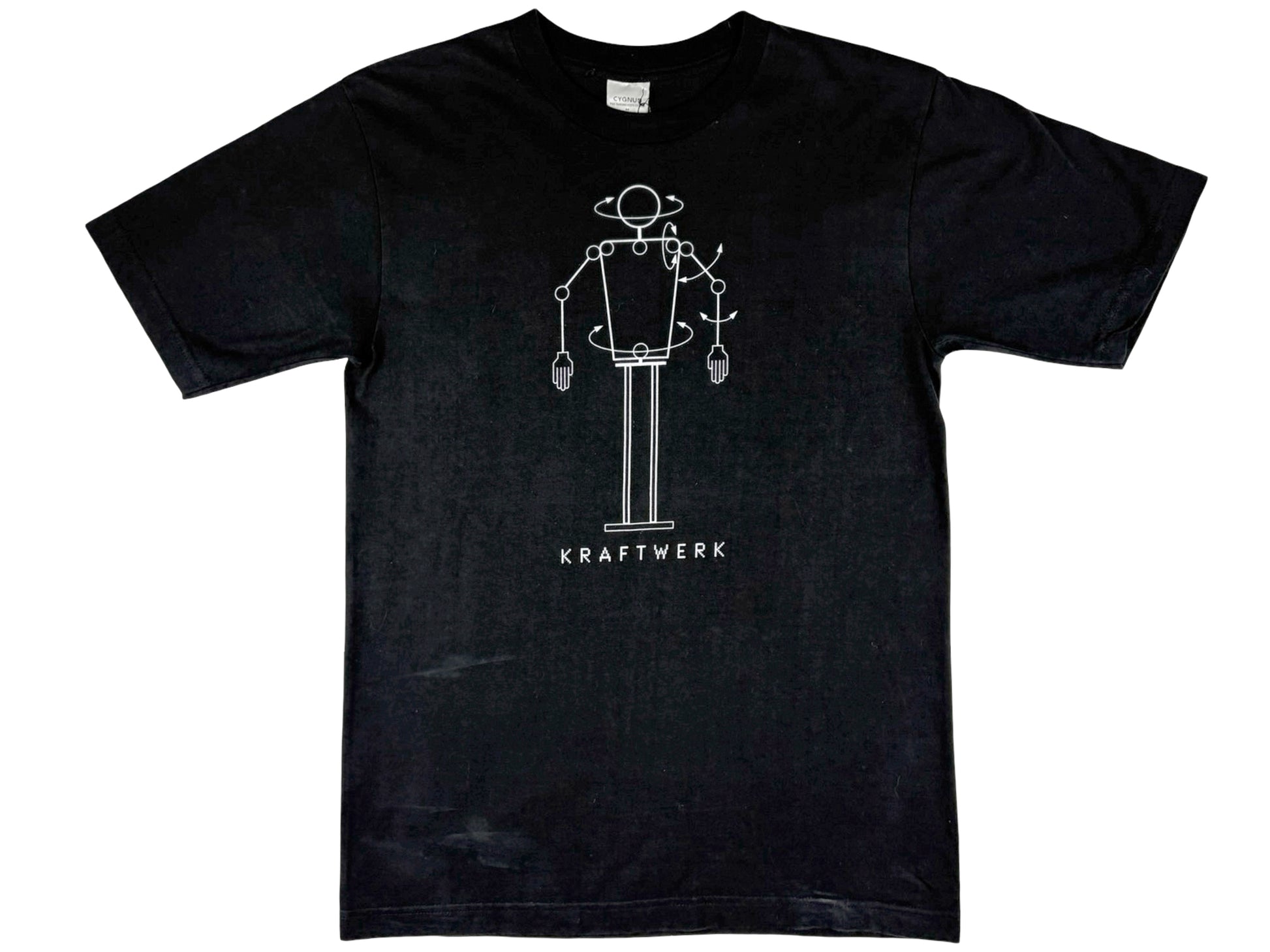 Vintage Kraftwerk Robot Black T-Shirt Electronic band Group 90s