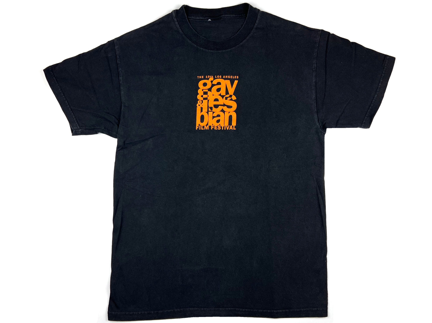 LA Gay & Lesbian Film Festival 2001 Black T-Shirt 