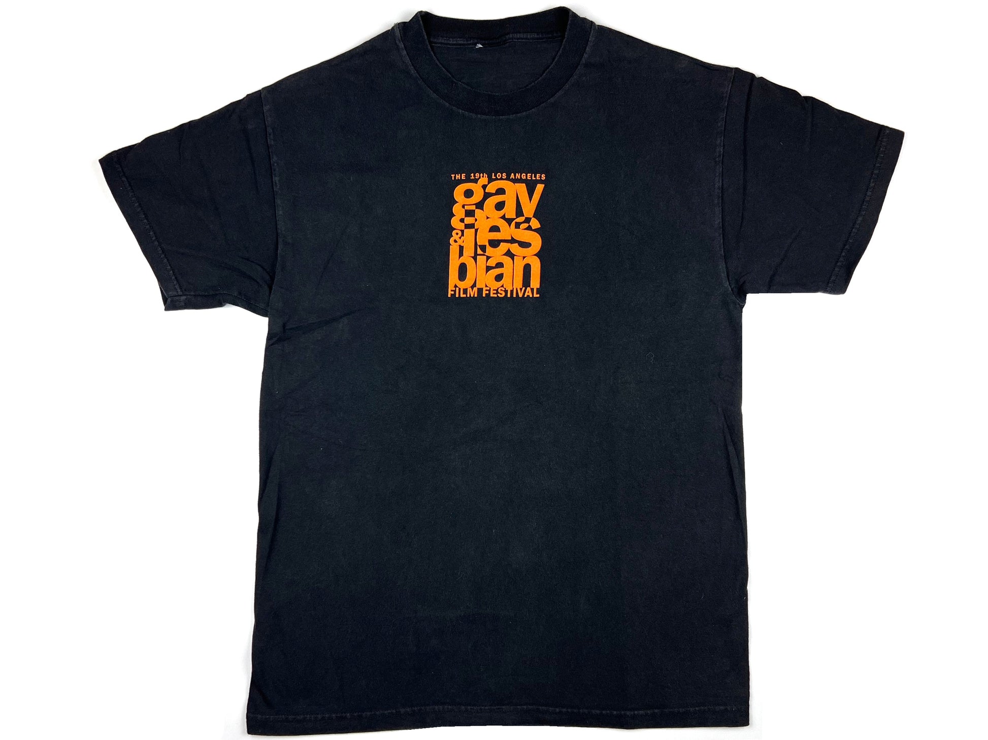 LA Gay & Lesbian Film Festival 2001 Black T-Shirt 