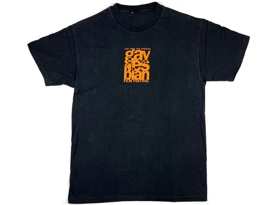 LA Gay & Lesbian Film Festival 2001 Black T-Shirt 