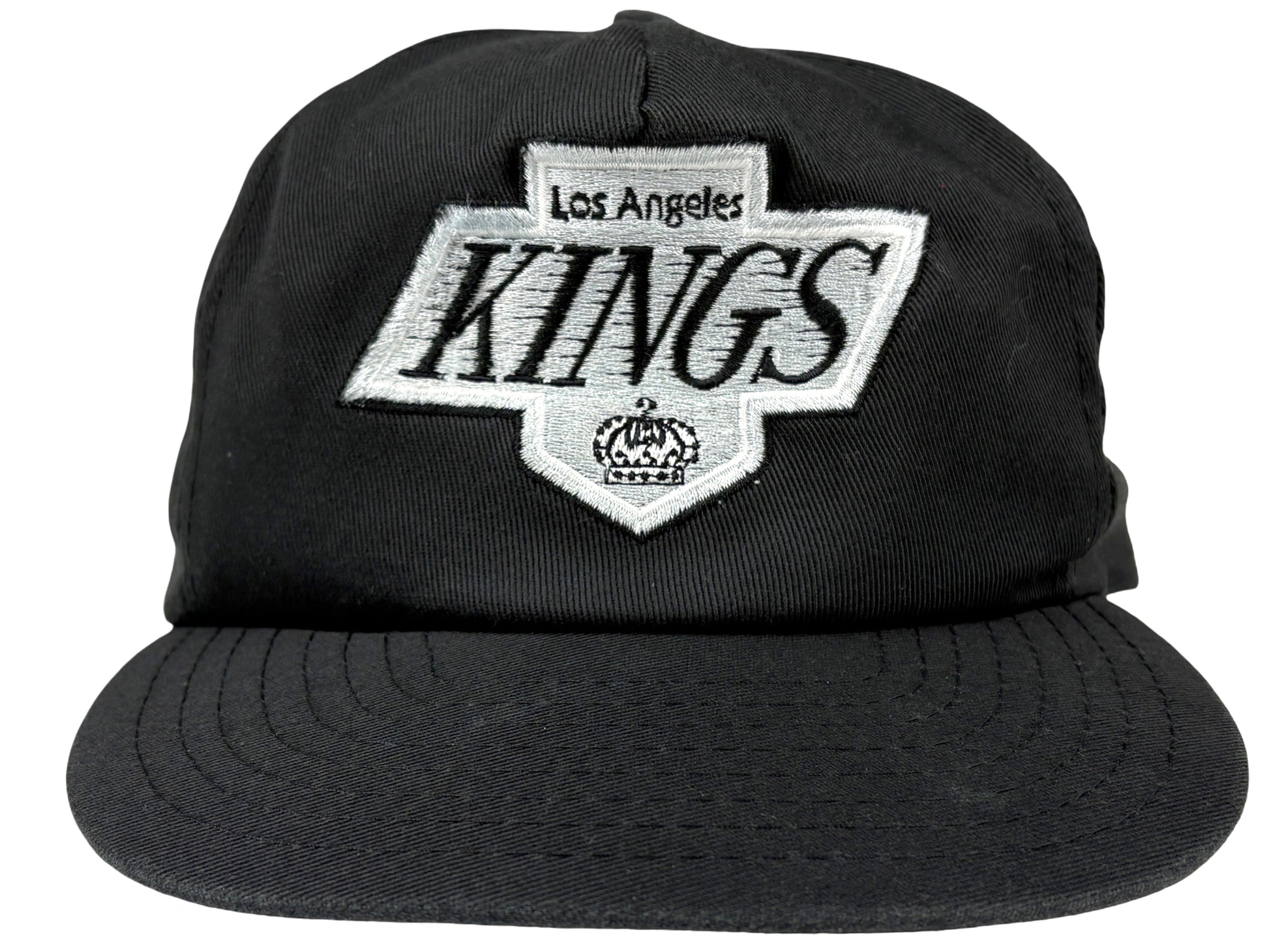 Vintage Los Angeles LA Kings Black Snapback Embroidered Hat 80s 90s Hockey NHL