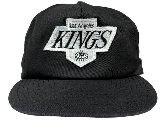 Vintage Los Angeles LA Kings Black Snapback Embroidered Hat 80s 90s Hockey NHL