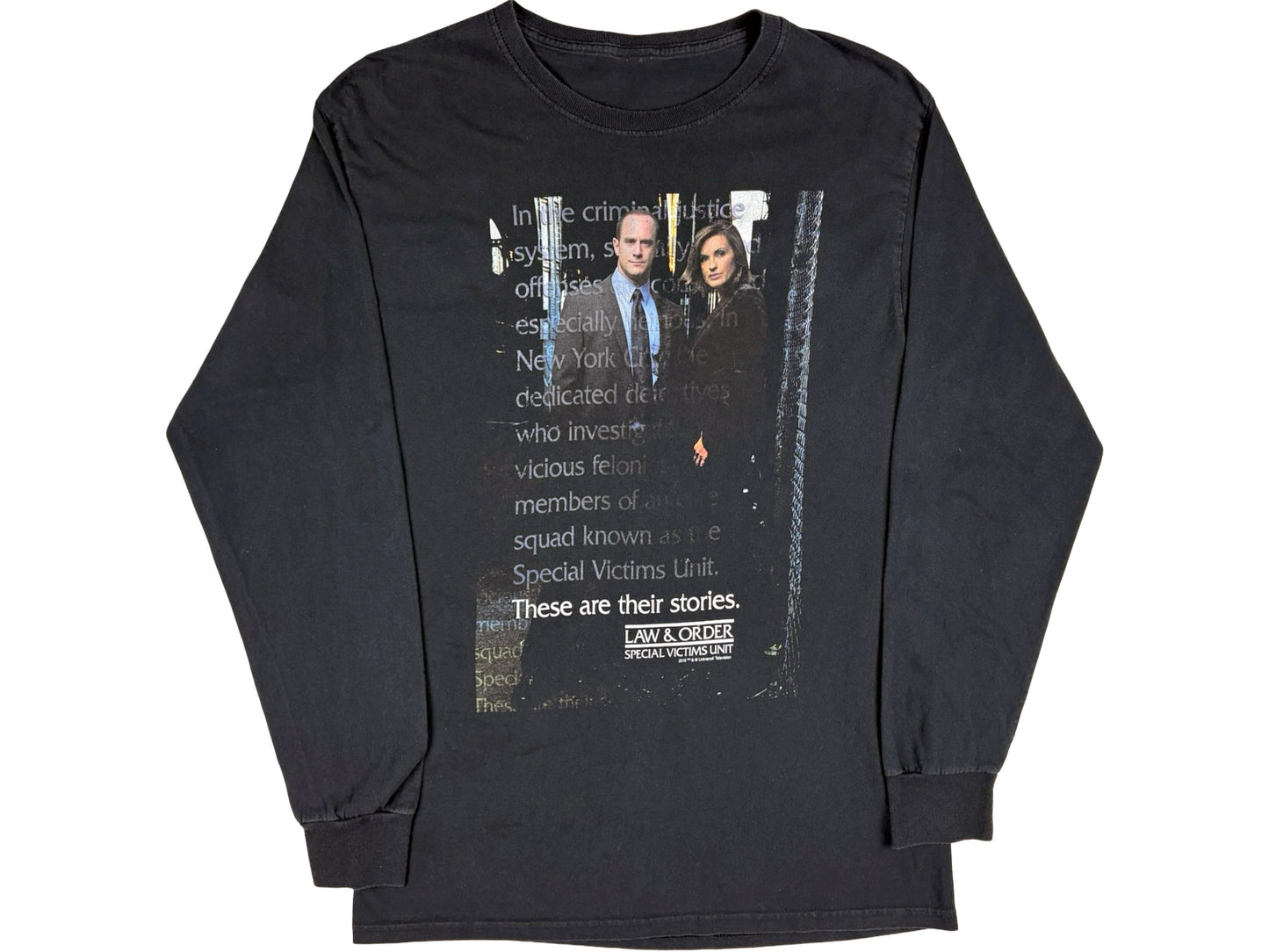Vintage Law & Order SVU Black Long Sleeve Shirt 90s y2k TV show
