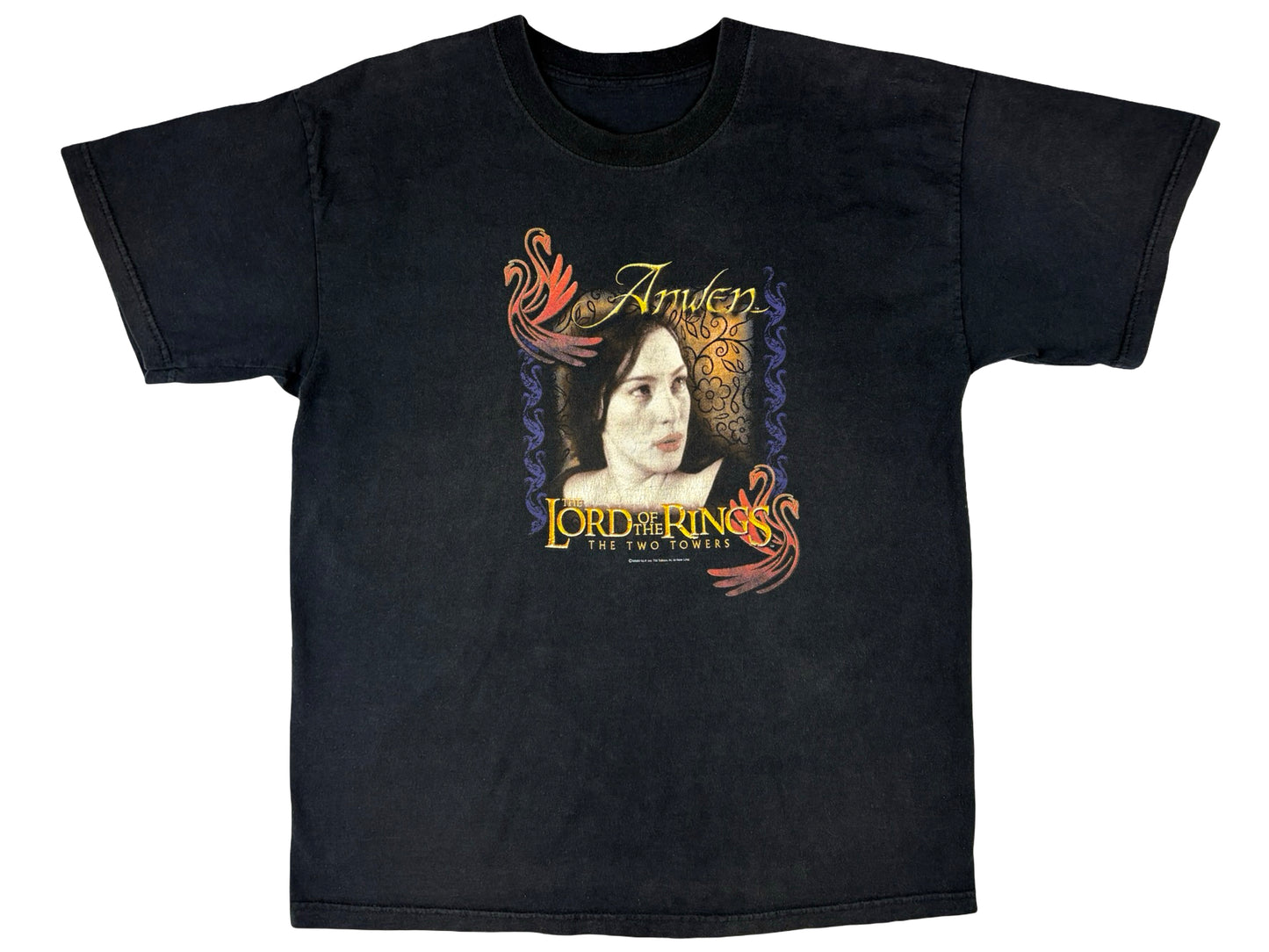 Vintage Lord of the Rings Arwen T-Shirt LOTR Fantasy Book Movie y2k 2002 Liv Tyler