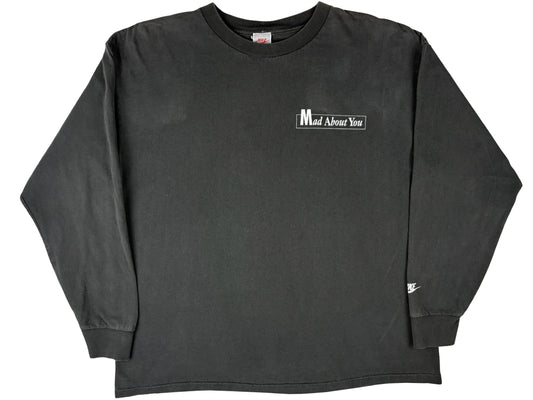 Vintage Mad About You x Nike Long Sleeve Black Shirt 90s TV Show Comedy 