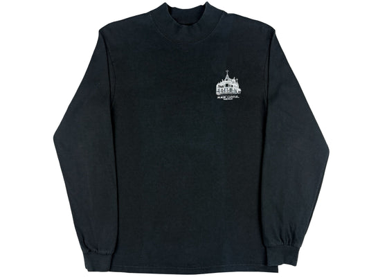 Vintage Magic Castle Hollywood Black L/S Mock Neck Shirt