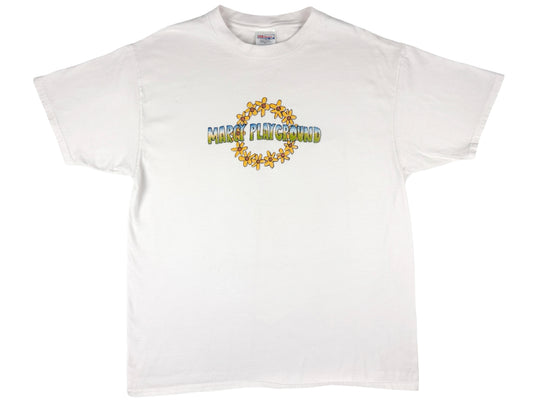 Vintage Marcy Playground White T-Shirt 90s Flower Alt Grunge Indie Rock