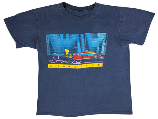 Vintage Miami Indy Challenge T-Shirt Car Auto Racing Race 80s 90s Florida